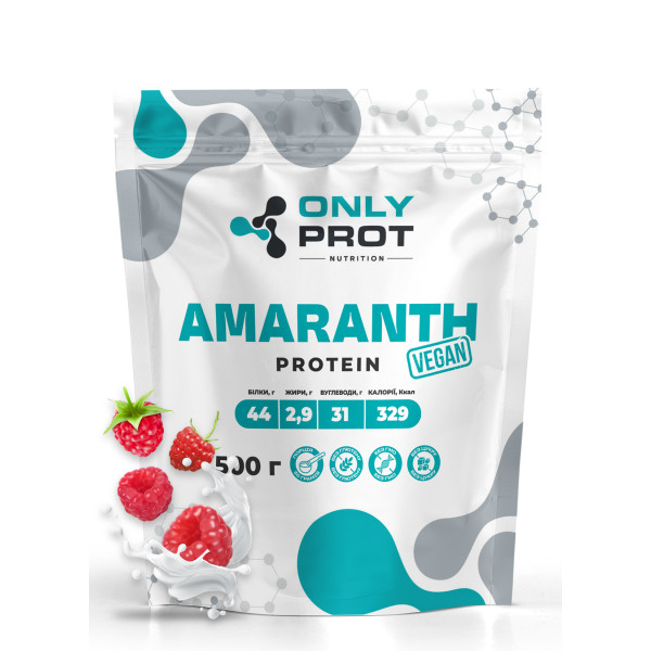 Амарантовий протеїн Onlyprot 500 г малина