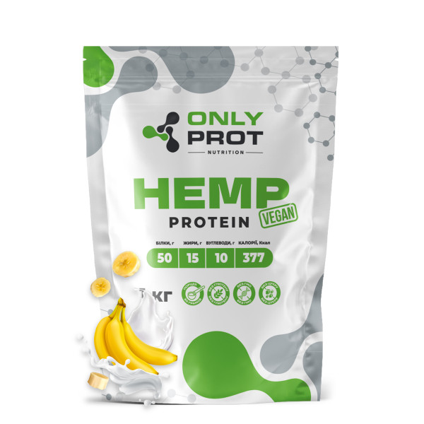 Конопляний протеїн Onlyprot 1 кг банан