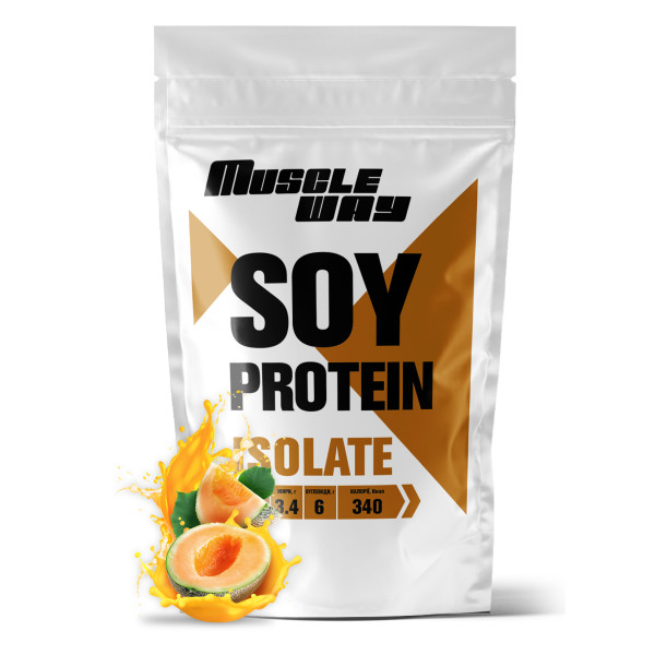 Соєвий протеїн 90% MuscleWay 500 г диня