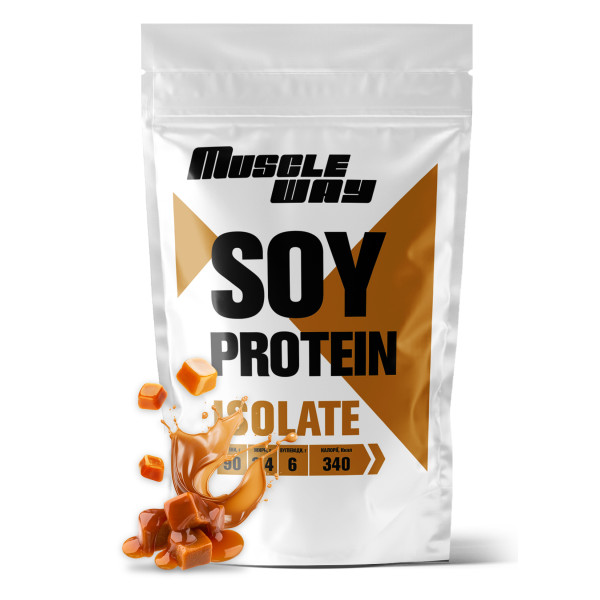 Соєвий протеїн 90% MuscleWay 500 г карамель