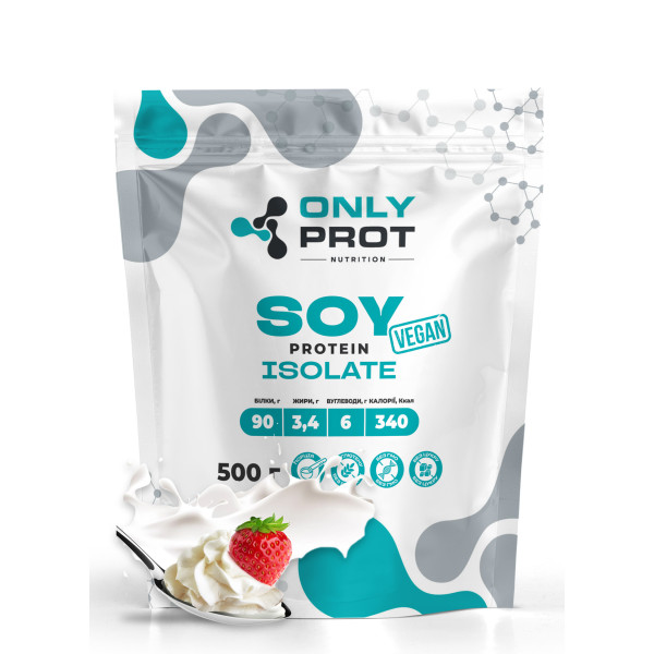 Соєвий протеїн Onlyprot 500 г крем-вершки