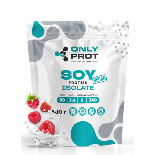 Соєвий протеїн Onlyprot 500 г малина