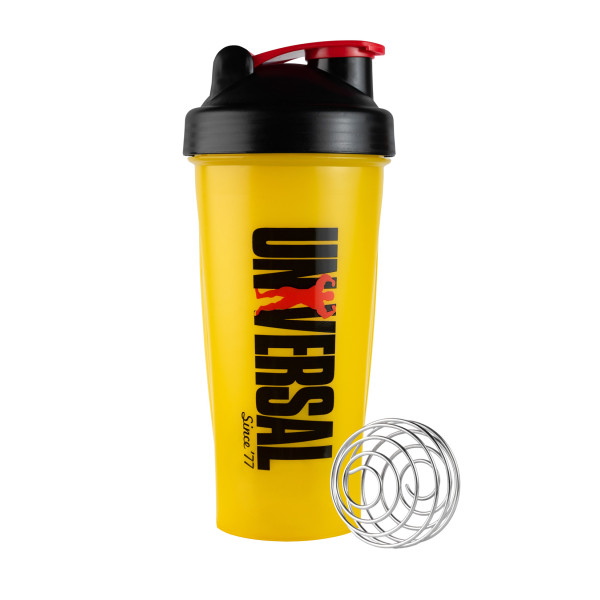 Шейкер Universal Nutrition 700 мл жовтий + кулька