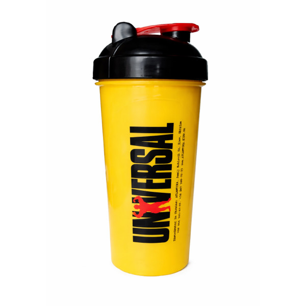 Шейкер Universal Nutrition 700 мл жовтий + кулька